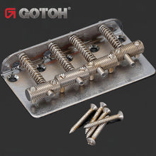 Load image into Gallery viewer, Gotoh VTB-4 RELIC Vintage Style 4-String Bass Bridge for Fender® - AGED CHROME