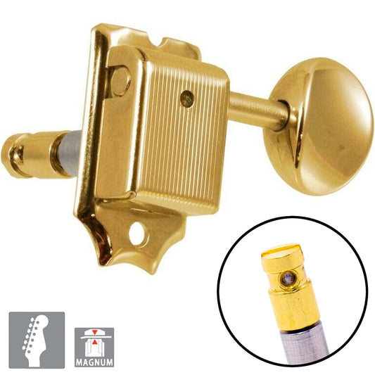 NEW Gotoh SD91-05M MG Magnum Lock 6-in-line LOCKING Keys Vintage Style - GOLD