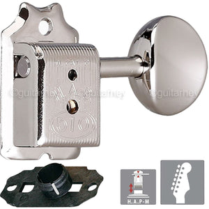 NEW Gotoh SDS510-05M HAPM 6-in-line LOCKING Adjustable Height Tuners - NICKEL