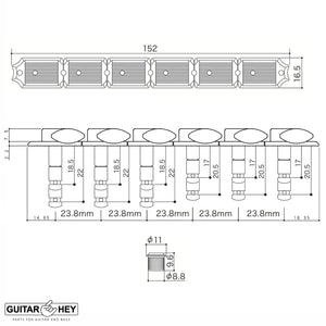 NEW Gotoh SDS510-05M HAPM 6-in-line LOCKING Adjustable Height Tuners - NICKEL