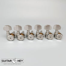 Load image into Gallery viewer, NEW Hipshot Grip-Lock Non-Staggered LOCKING TUNERS 6 In Line D07 - NICKEL