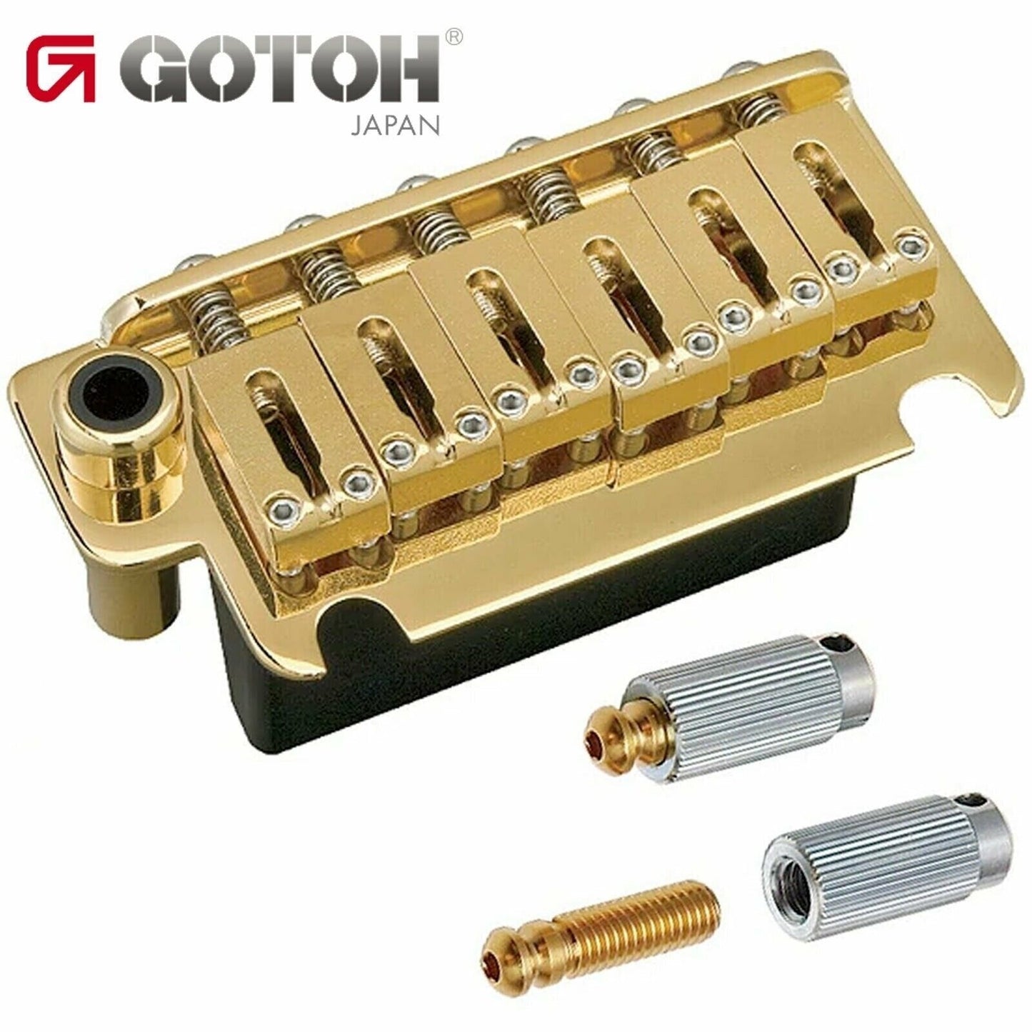 NEW Gotoh 510T-FE1 Non-locking 2 Point Tremolo Bridge w/ 37MM BLOCK HEIGHT, GOLD