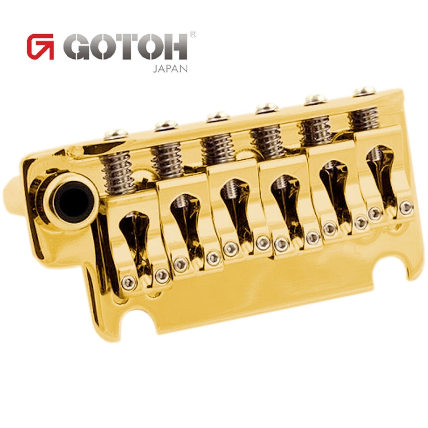 NEW Gotoh 510TS-BS1 Non-locking 2 Point Tremolo Bridge w/ STEEL Block - GOLD