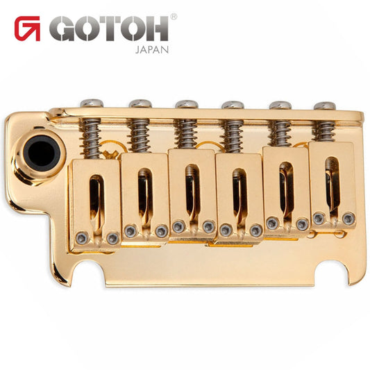 NEW Gotoh 510TS-FE1 Non-locking 2 Point Tremolo Bridge w/ STEEL Block - GOLD