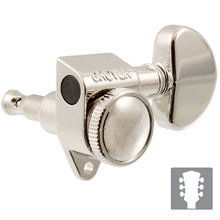 Load image into Gallery viewer, NEW Grover 502N LOCKING Tuners 3x3 for Modern Gibson Les Paul SG - NICKEL