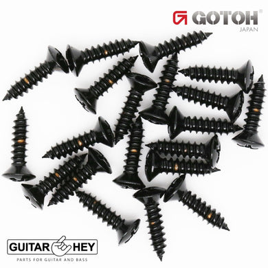 (20) Gotoh Pickguard Plate/Cover Screws for Fender Phillips Head #4 x 1/2