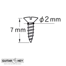 Load image into Gallery viewer, (12) Gotoh Premium Screws for Classical Acoustic Guitar Slot Head - BRASS UNPLATED