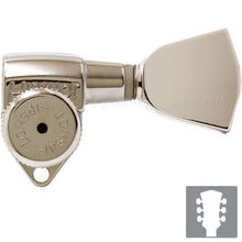 Load image into Gallery viewer, NEW Hipshot Grip-Lock Open-Gear TUNERS w/ Keystone Buttons Set 3x3 - NICKEL