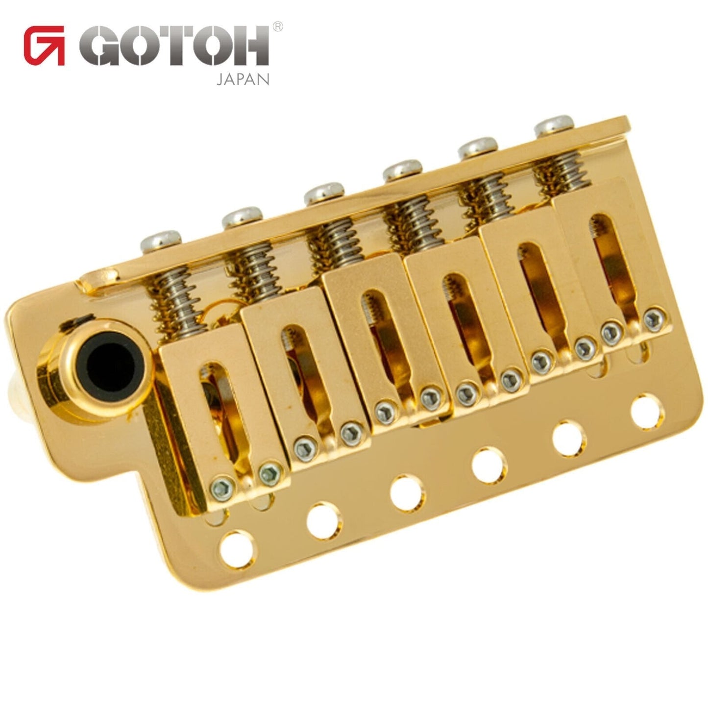 NEW Gotoh 510TS-FE2 Non-locking Tremolo Bridge Steel Saddles & Block - GOLD