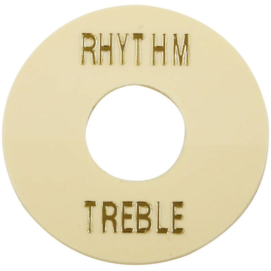 NEW Les Paul Selector Switch Plastic Plate MIJ Toggle Cover Treble Rhythm IVORY