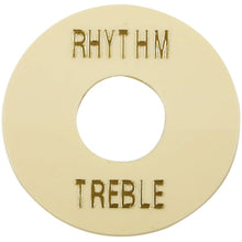 Load image into Gallery viewer, NEW Les Paul Selector Switch Plastic Plate MIJ Toggle Cover Treble Rhythm IVORY