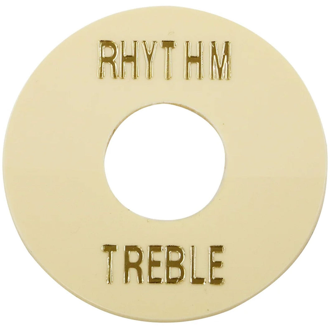 NEW Les Paul Selector Switch Plastic Plate MIJ Toggle Cover Treble Rhythm IVORY