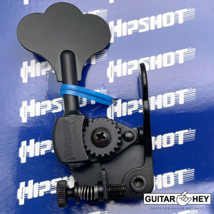 NEW Hipshot USA Ultralite® Bass Xtender 3/8" Drop D Tuning Clover Key - BLACK