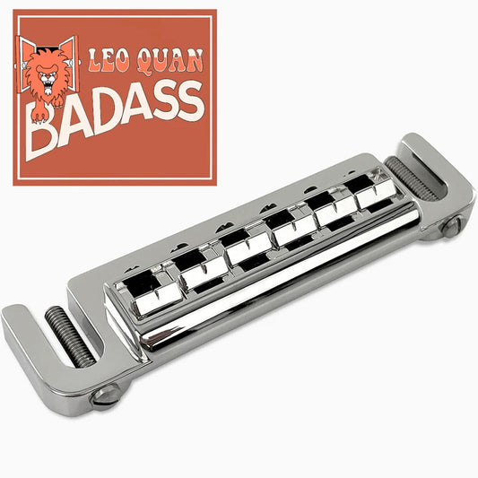 NEW Leo Quan® Badass Wraparound™ Guitar Bridge with SAE Locking Studs - NICKEL