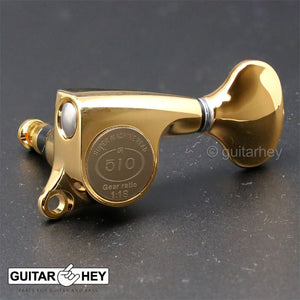 NEW Gotoh SGS510Z-S5 L3+R3 Set Mini Tuners 1:18 Ratio 3x3 - GOLD