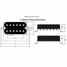 Load image into Gallery viewer, NEW DiMarzio DP207 D Sonic Bridge Guitar Pickup Humbucker F-Spaced - BLACK