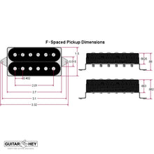 Carregar imagem no visualizador da galeria, NEW DiMarzio DP244 Dominion Neck Guitar Humbucker F-Spaced - BLACK