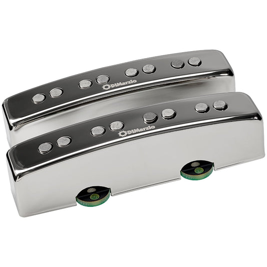 NEW DiMarzio DP305 Sixties J Pair Jazz Bass Hum Cancelling Pickups, NICKEL COVER