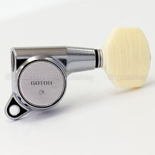 Load image into Gallery viewer, NEW Gotoh SG381-M07 MG Magnum Locking Set 6 In-Line w/ Ivory Buttons - CHROME