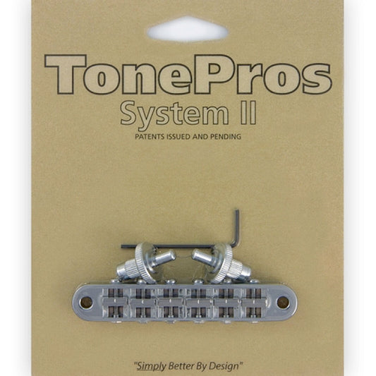 NEW Tone Pros T3BP-C Nashville Tunematic Bridge for Gibson Les Paul - CHROME