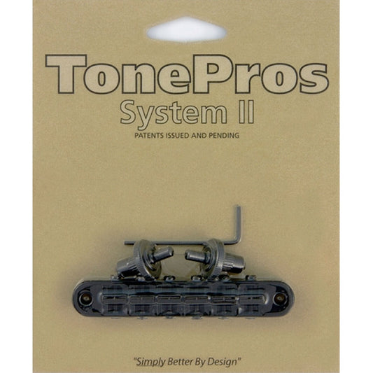 NEW Tone Pros T3BP-B Nashville Tunematic Bridge for Gibson Les Paul - BLACK