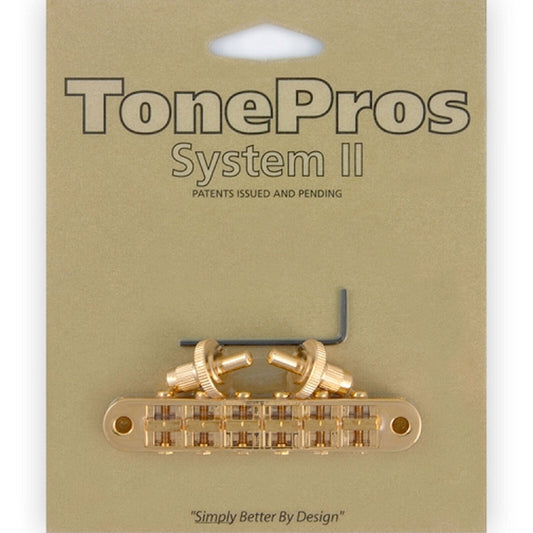NEW Tone Pros T3BP-G Nashville Tunematic Bridge for Gibson Les Paul - GOLD
