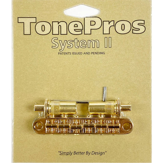 NEW TonePros T3BT-G Nashville Tunematic Bridge (Metric Thread) Tone Pros - GOLD