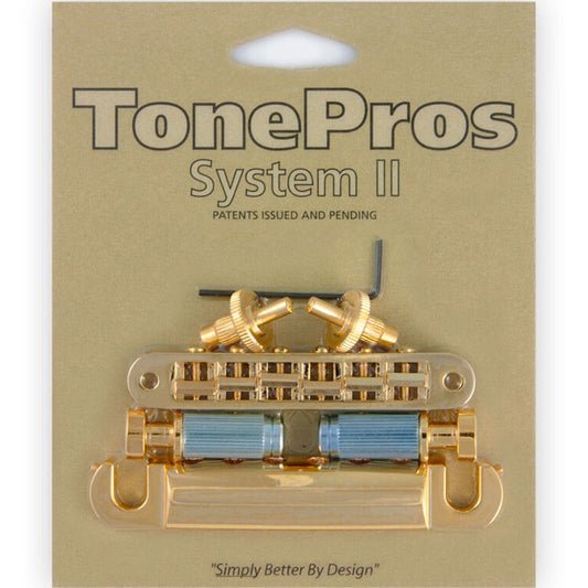 NEW TonePros LPS02-G Nashville Complete Bridge & Tailpiece Set - GOLD