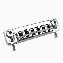 Load image into Gallery viewer, NEW Leo Quan® Badass Wraparound™ Guitar Bridge with METRIC Locking Studs CHROME