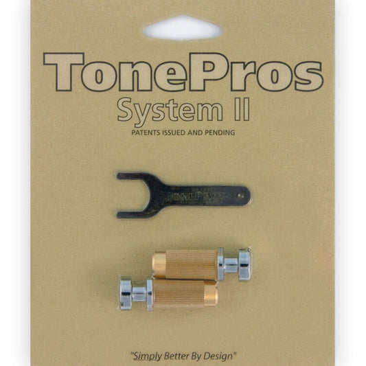 NEW TonePros SM1 Metric Stud and Anchor Set - CHROME