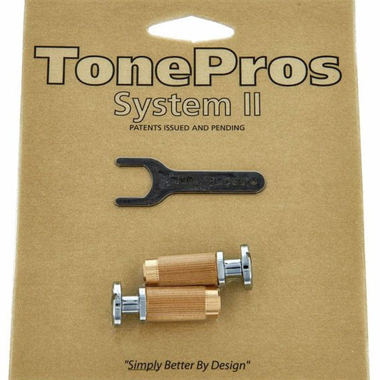 NEW TonePros MSPRS-C Metric Stud and Anchor Set for Santana SE - CHROME