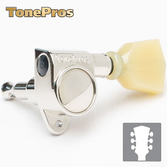 NEW TonePros GKH330-N Tuning Machines 20:1 Gear Ratio 3x3 - NICKEL