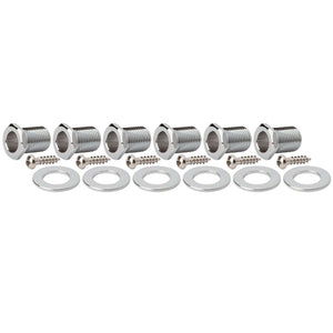 NEW Hipshot VINTAGE 6-in-Line Locking Tuners Non-Stag Oval Buttons - CHROME