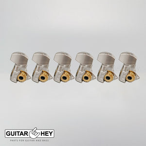 NEW Hipshot Classic 6 in Line Non-Staggered Classic SMALL Buttons - NICKEL