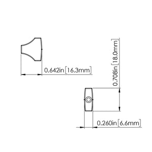 NEW Hipshot Classic 6 in Line Non-Staggered Open-Gear 18:1 Gear Ratio - NICKEL