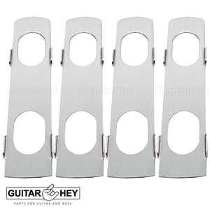 NEW Hipshot 8-String Grip-Lock LOCKING TUNERS Small Buttons 4x4 Set - CHROME