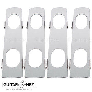 NEW Hipshot 8-String Grip-Lock LOCKING TUNERS Small Hex Buttons 4x4 Set - CHROME
