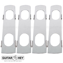 Carregar imagem no visualizador da galeria, NEW Hipshot 8-String Grip-Lock LOCKING TUNERS Small Hex Buttons 4x4 Set - CHROME