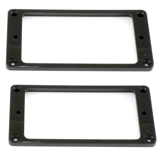NEW Humbucking Flat Bottom Profile Pickup Ring Set - BLACK