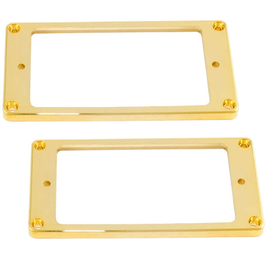 NEW Humbucking Flat Bottom Profile Pickup Ring Set - GOLD