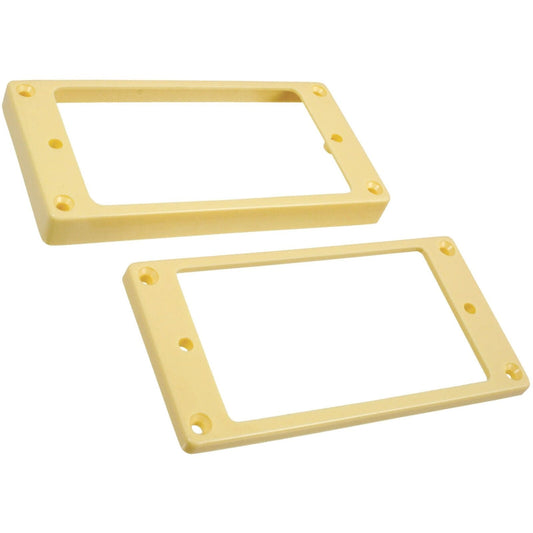 NEW Plastic Humbucking Pickup Ring Set for Epiphone Flat bottoms Slanted - CREAM