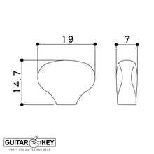 Load image into Gallery viewer, NEW Gotoh SGS510Z-S5 6 in Line Set Mini Tuners Small Buttons 18:1 - X-NICKEL