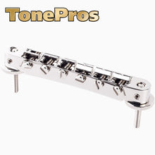 Load image into Gallery viewer, NEW TonePros AVR2P ABR-1 Style Tunematic Bridge Pre-Notched Saddles - NICKEL