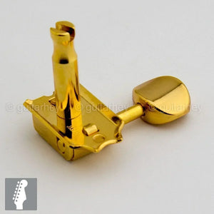 NEW Gotoh SD91-05M STAGGERED Post Vintage Tuners for Fender Strat/Tele - GOLD