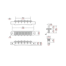 Load image into Gallery viewer, NEW Tonepros TP6R Nashville Style Roller Tunematic Bridge - NICKEL