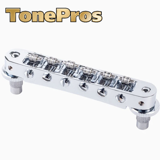 NEW Tonepros TP6R Nashville Style Roller Tunematic Bridge - CHROME