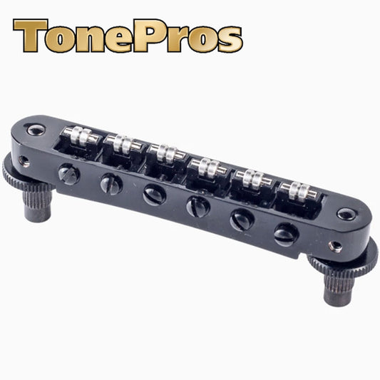 NEW Tonepros TP6R Nashville Style Roller Tunematic Bridge - BLACK