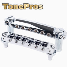 Load image into Gallery viewer, NEW Tonepros LPM04 Standard Tunematic Bridge and Tailpiece Set - CHROME