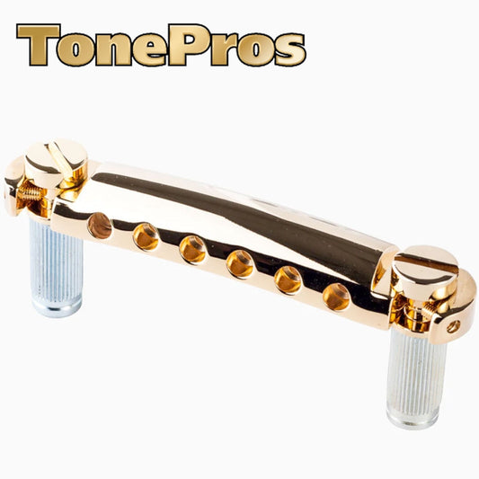 NEW Tonepros T1Z Metric Stop Tailpiece for Import Epiphone, ESP, Schecter - GOLD