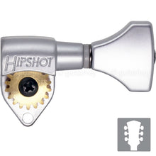 Load image into Gallery viewer, NEW Hipshot Classic Open-Gear HS Buttons 18:1 Ratio 3x3 - SATIN CHROME